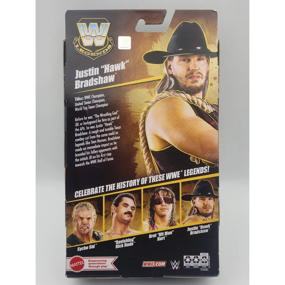 Mattel WWE Elite Legends Series 25‎ Justin Hawk Bradshaw New In Box Sealed